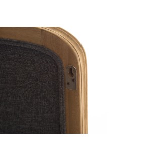 Tête de lit double en bois et en tissu gris L160 BETSY - HELLIN