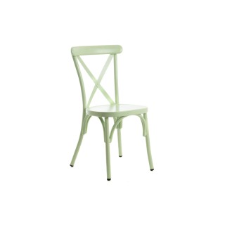 Chaise de jardin style bistrot : Aluminium / lot de deux | Hellin