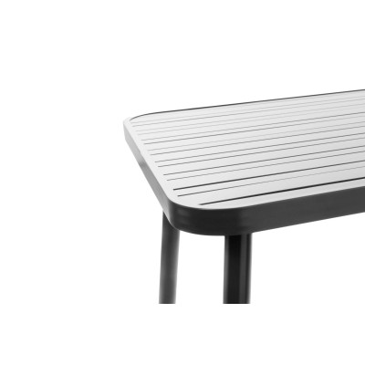 Table d'extérieur en aluminium : Plateau carré | Hellin