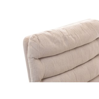 Fauteuil contemporain pivotant beige avec pied central VIEL - HELLIN