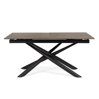 Table à manger rectangulaire extensible en céramique L160/220 SOLINE - HELLIN