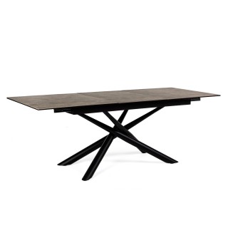 Table à manger rectangulaire extensible en céramique L160/220 SOLINE - HELLIN
