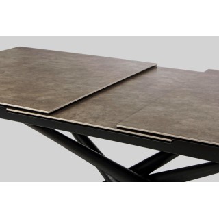 Table à manger rectangulaire extensible en céramique L160/220 SOLINE - HELLIN