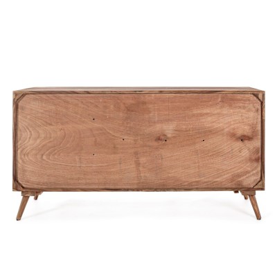 Buffet Bas Art Déco Wood Wood Des Années 30/40 - Bois Massif à Restaurer