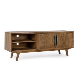 Meuble TV vintage en manguier 2 portes 2 niches L152 SHEILA - HELLIN