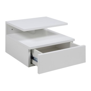 Chevet suspendu en bois 1 tiroir 1 niche - Hellin