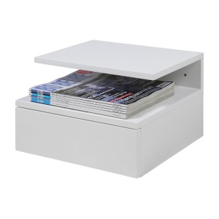 Chevet suspendu en bois 1 tiroir 1 niche - Hellin