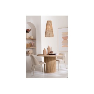 Chaises en tissu et métal noir – Lot de 2 RETRO | Hellin