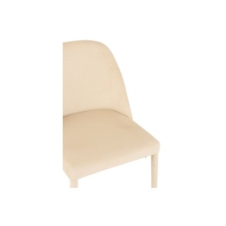 Chaises en tissu et métal noir – Lot de 2 RETRO | Hellin