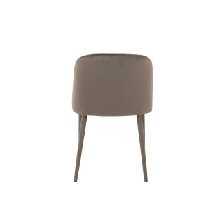 Chaises en tissu et métal noir – Lot de 2 RETRO | Hellin