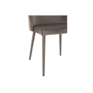 Chaises en tissu et métal noir – Lot de 2 RETRO | Hellin