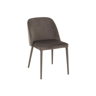 Chaises en tissu et métal noir – Lot de 2 RETRO | Hellin