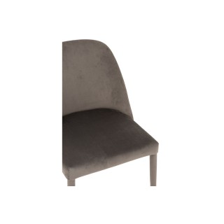 Chaises en tissu et métal noir – Lot de 2 RETRO | Hellin