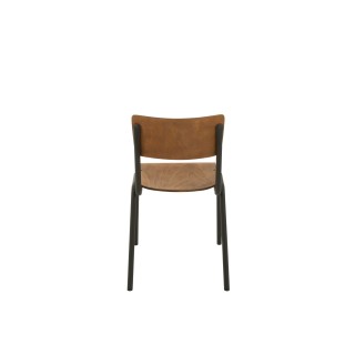 Chaise en bois et métal (lot de 2) CHARLEMAGNE - HELLIN