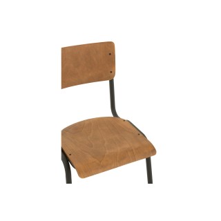 Chaise en bois et métal (lot de 2) CHARLEMAGNE - HELLIN