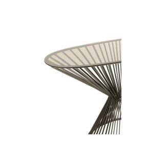 Console en verre et en métal noir L120 - HYPNOTIC Hellin