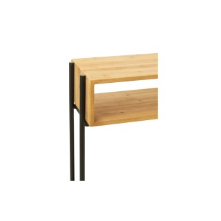 Console en bois et métal noir L120 - Hellin