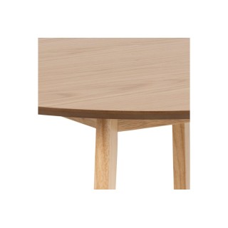 Table ronde en bois : 2 coloris / 4 convives | Hellin