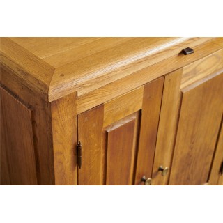 Buffet 2 portes - 2 tiroirs en chêne massif  - HELLIN