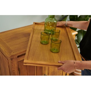 Buffet 2 portes - 2 tiroirs en chêne massif  - HELLIN