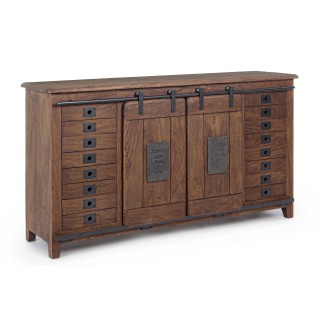 Buffet en bois 2 portes et 4 tiroirs Estaminet - Hellin