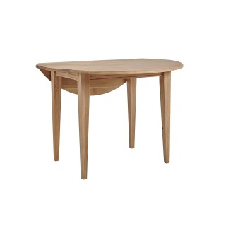 Table ronde à volets en chêne massif  D105 cm - VICTORIA