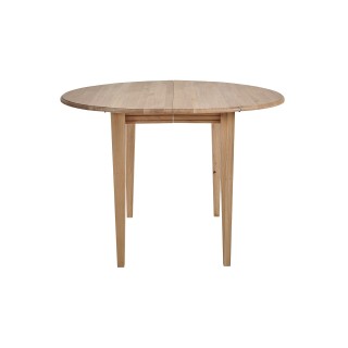Table ronde à volets en chêne massif  D105 cm - VICTORIA
