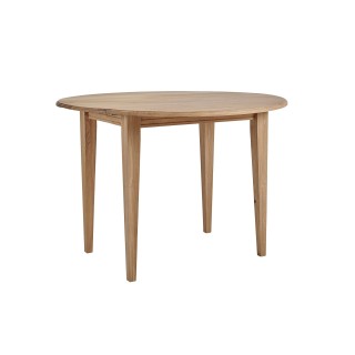 Table ronde à volets en chêne massif  D105 cm - VICTORIA