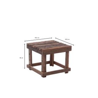 Table basse gigogne en bois recyclé L100 (set de 3) IRATY - HELLIN