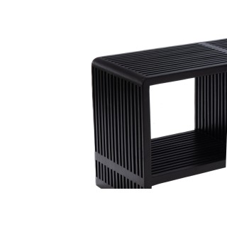 Banc d'entrée en teck recyclé 3 niches MILAN - HELLIN