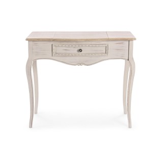 Console coiffeuse en bois avec miroir et rangements GARANCE - HELLIN