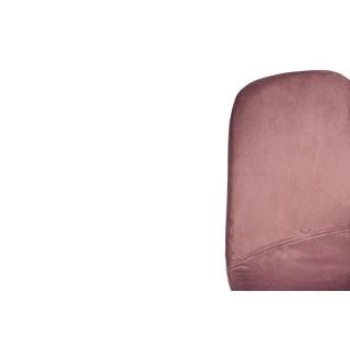 Chaise de salle à manger en velours et métal (lot de 4) AURELIA - HELLIN