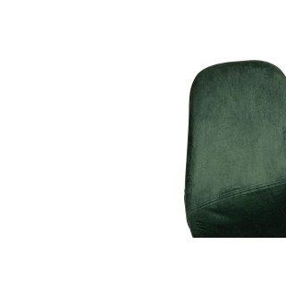 Chaise de salle à manger en velours et métal (lot de 4) AURELIA - HELLIN