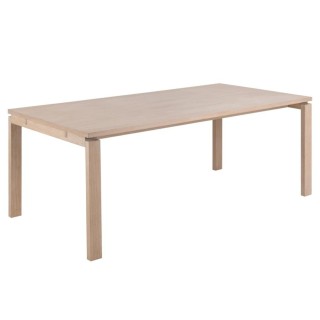 Table rectangulaire extensible en chêne blanchi L200/300 - HELLIN