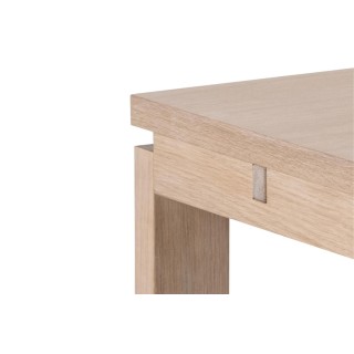 Table rectangulaire extensible en chêne blanchi L200/300 - HELLIN