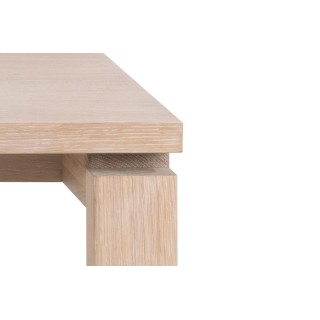 Table rectangulaire extensible en chêne blanchi L200/300 - HELLIN