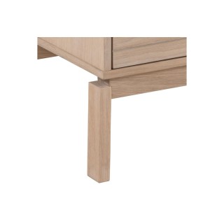 Buffet bas de salle à manger en chêne blanchi 3 portes L135 - HELLIN