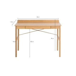 Bureau scandinave en bois avec tiroir L110 - HELLIN