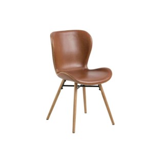 Chaise simili et bois Matilda : style scandinave | Hellin