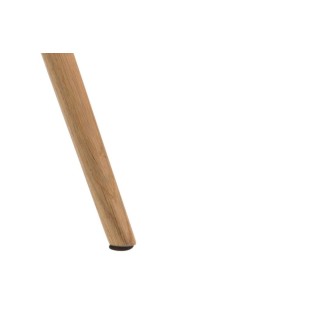 Chaise bois de chêne et tissu coloré : style scandinave | Hellin