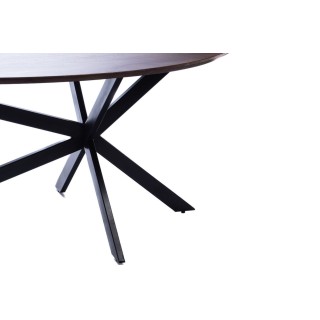 Table de salle à manger organique en manguier et métal L200 - Hellin