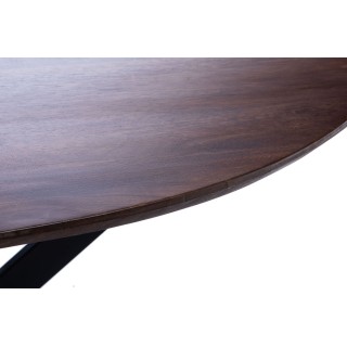 Table de salle à manger organique en manguier et métal L200 - Hellin