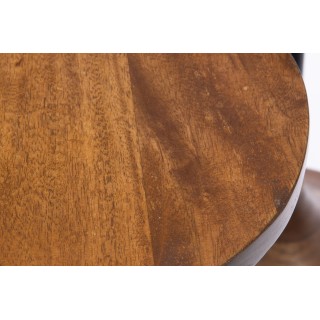 Bout de canapé en manguier et métal D30 (set de 2) -Hellin