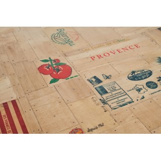 Table indus rectangulaire en bois recyclé et pied métal L160 DEMETER - HELLIN