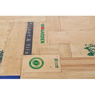 Table indus rectangulaire en bois recyclé et pied métal L160 DEMETER - HELLIN