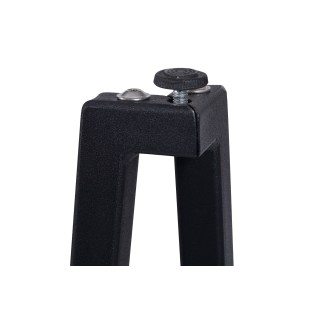 Table bistrot carrée en bois recyclé et pied métal L70 DEMETER - HELLIN