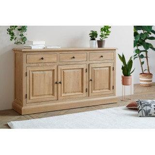 Buffet 3 portes en chêne massif - VICTORIA