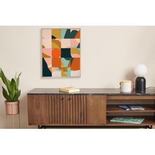 Tableau en bois taquin paysage baigné de lumière 63 x 78 RELIEF - HELLIN