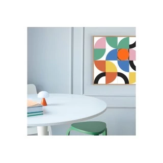 Tableau en bois taquin coloré et pop  63 x 63 Pupple - HELLIN