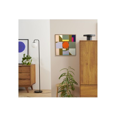 Tableau en bois taquin de perspectives  48 x 48 Bonaire - HELLIN